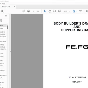 2008 Fuso FE FG BODY BUILDERS DRAWINGS & SUPPORTING DATA - PDF
